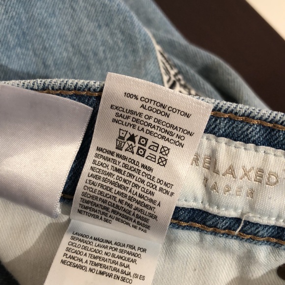 Lucky Brand Relaxed Tapered Stripe Mom Jeans, size 4/27 - Picture 9 of 13